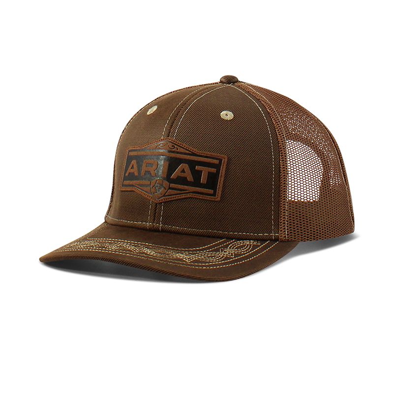 ARIAT - Vintage Trucker Hat, Colour: Brun
