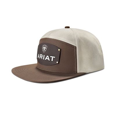 ARIAT - SnapBack Front Panel &amp; Visor Brown Cap
