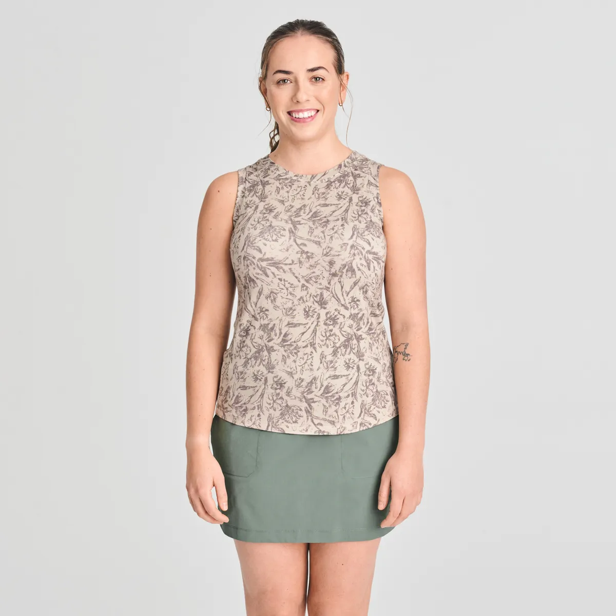 CHLOROPHYLLE - Littoral Bamboo Tank Top Parchement Canna