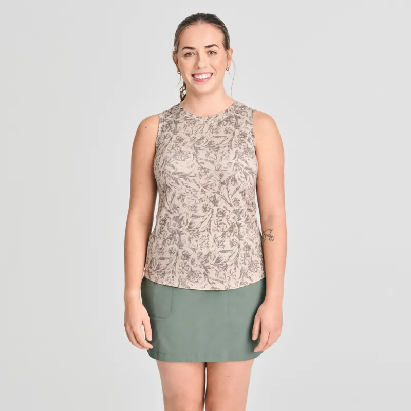 CHLOROPHYLLE - Littoral Bamboo Tank Top Parchement Canna