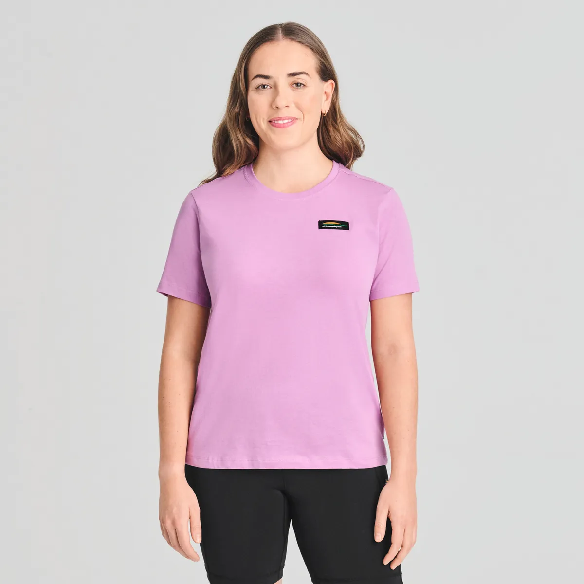CHLOROPHYLLE - Vallée Organic Cotton T-Shirt Light Plum