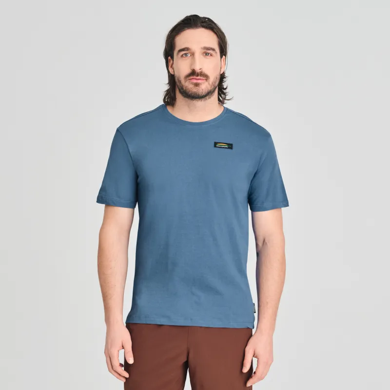 CHLOROPHYLLE - Valley Organic Cotton T-Shirt Blue Moon