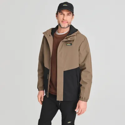 CHLOROPHYLLE - Témis Rain Jacket Coffee-Pure Black