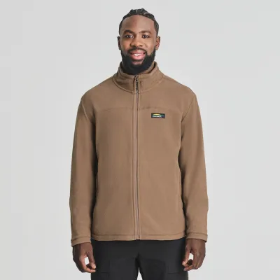 CHLOROPHYLLE - Nilas Fleece Jacket Full Zip Coffee