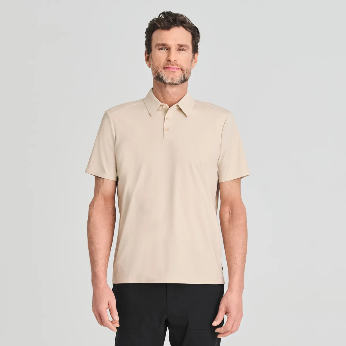 CHLOROPHYLLE - Loken Polo T-Shirt Parchment