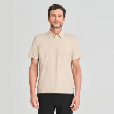 CHLOROPHYLLE - Loken Polo T-Shirt Parchment