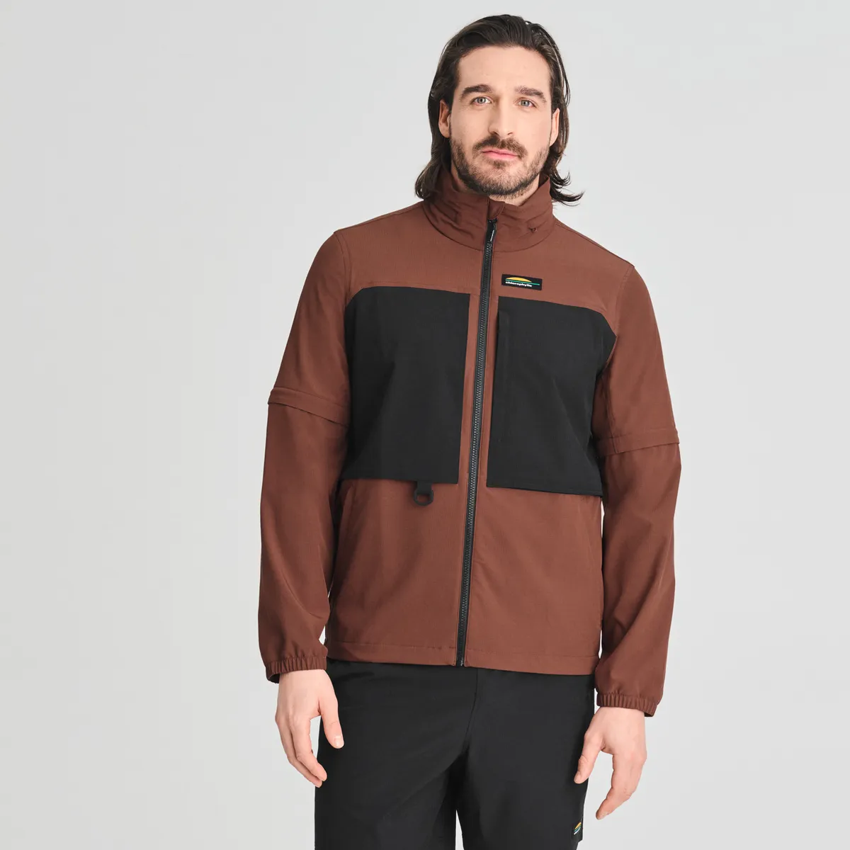 CHLOROPHYLLE - Durango Mid-Season Jacket Cappuccino-Pure Black