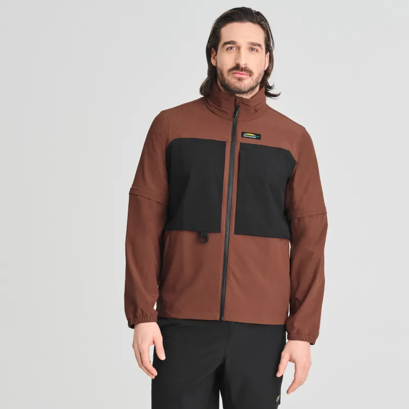 CHLOROPHYLLE - Durango Mid-Season Jacket Cappuccino-Pure Black