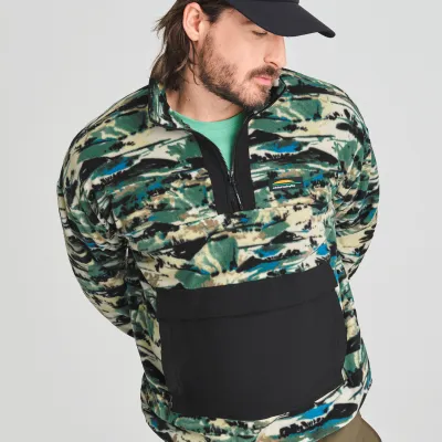 CHLOROPHYLLE - Denali Fleece Half-Zip Sweater Jungle green Valley