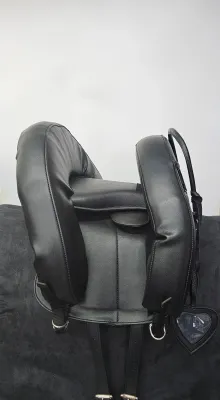 INKY DINKY - Child Saddle Black in Leather