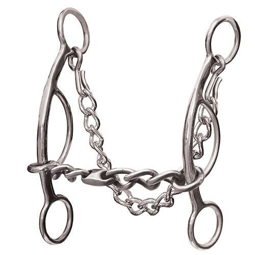 PROFESSIONAL'S CHOICE - Futurity Bit 6.5'' w/Chain, Size: 5-1/4"