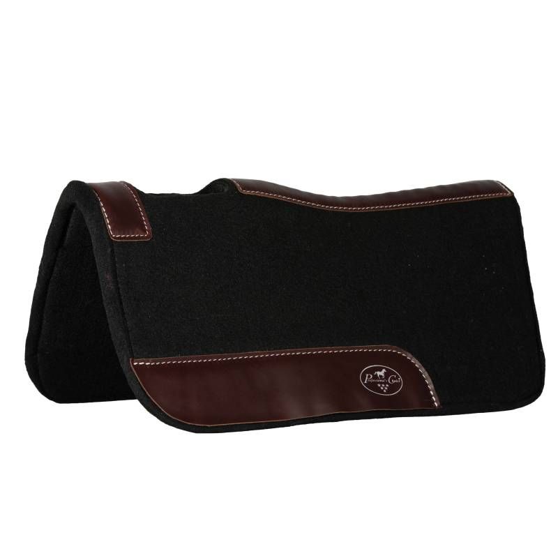 PROFESSIONAL'S CHOICE - Pony Western Felt Black Pad, Size: 24'' x 24''