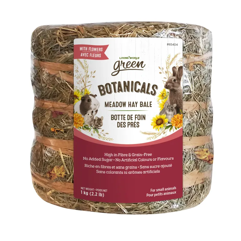 LIVING WORLD - Botanicals Meadow Hay Bale with Flowers
