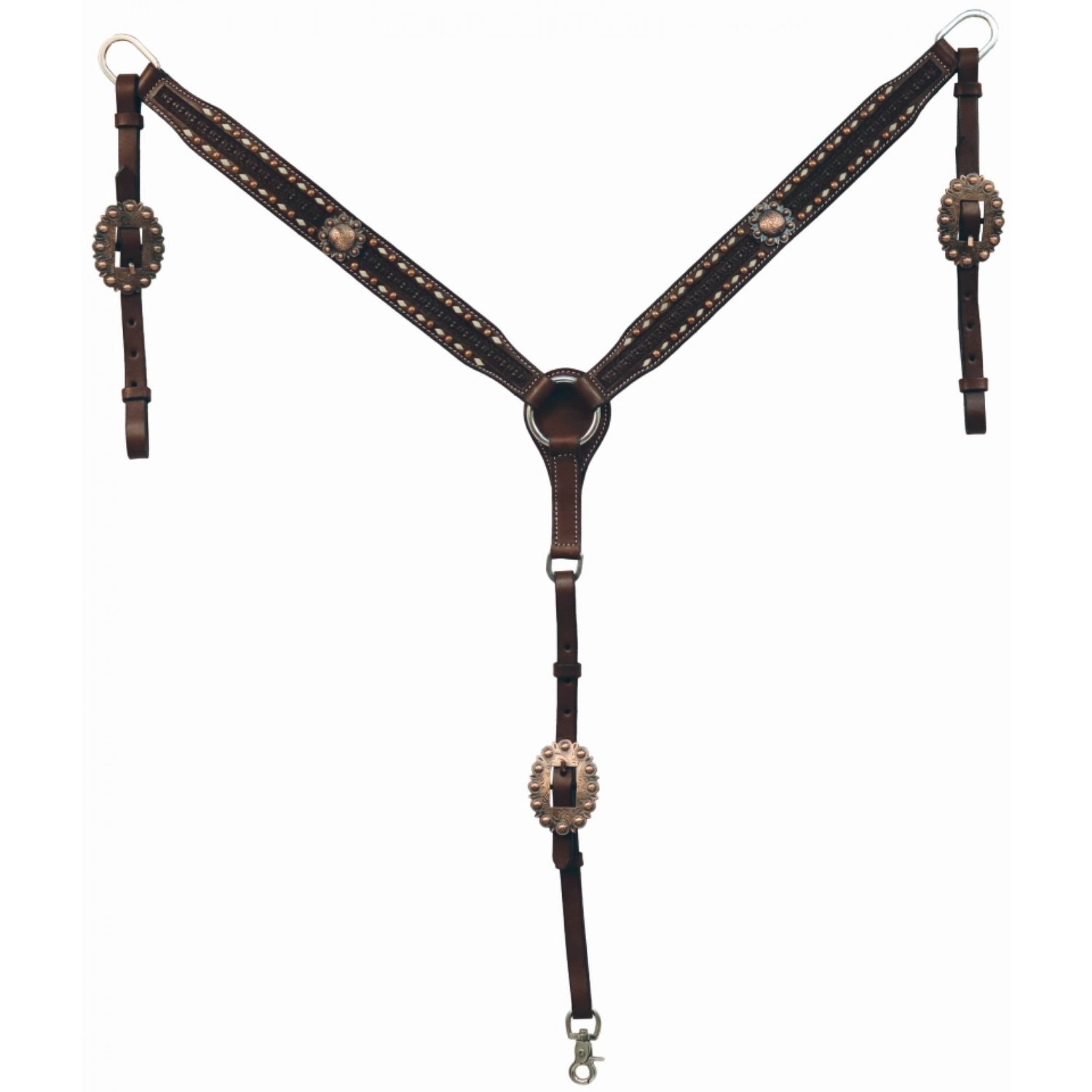 COUNTRY LEGEND - Copper Cactus Western Breastcollar, Size: Average