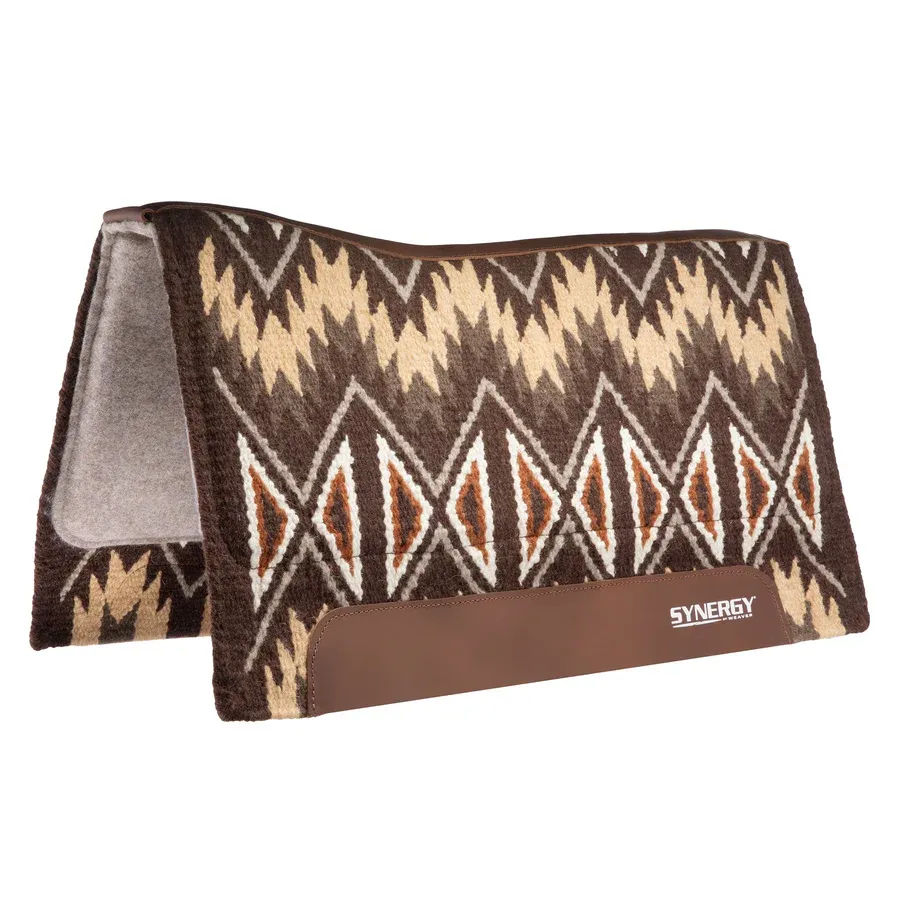 WEAVER - Quest Dark Brown Synergy Contoured Performance 1'' Saddle Pad