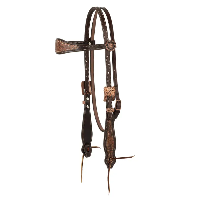WEAVER - Western Floral Browband Headstall