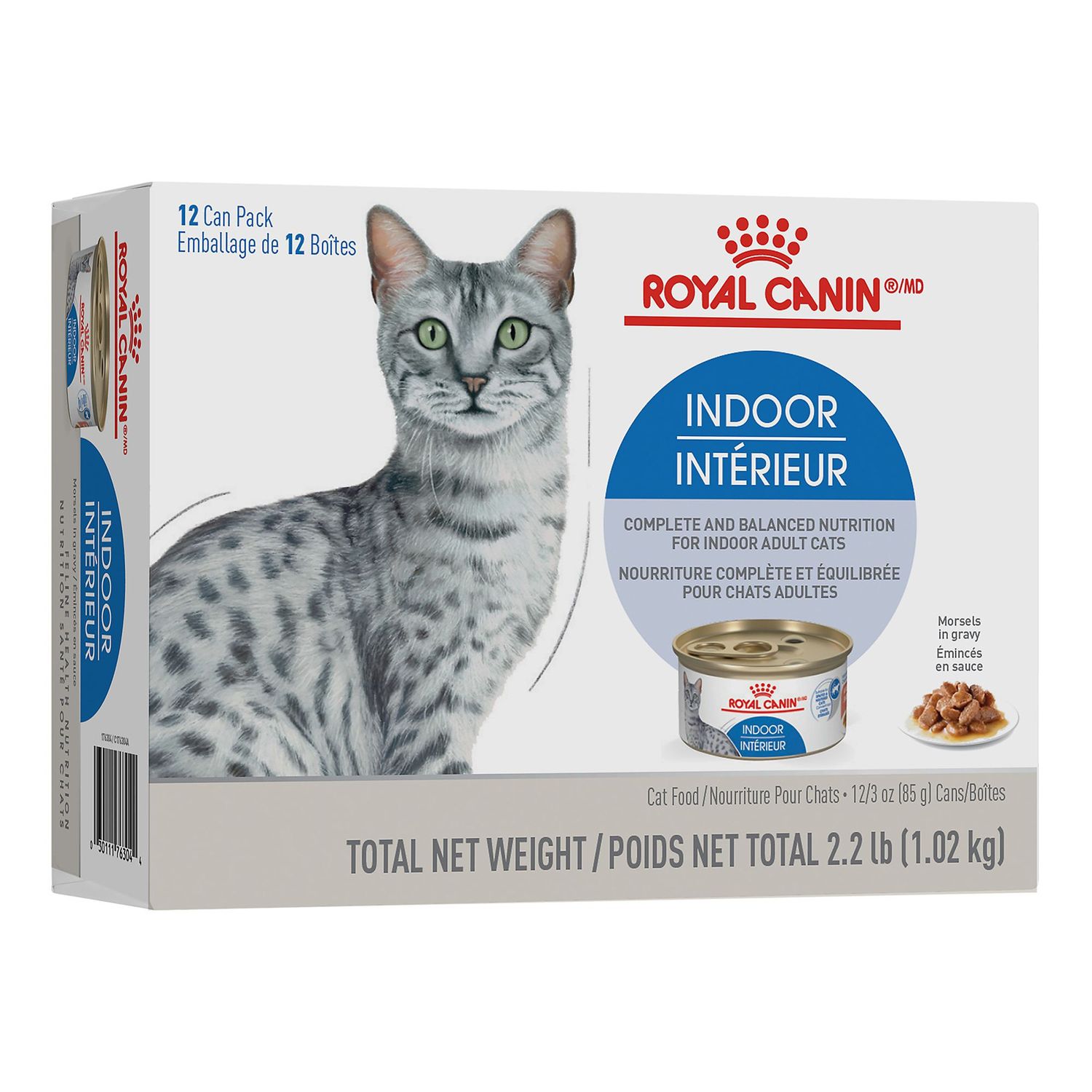 ROYAL CANIN - Indoor Morsels in Gravy Multi Pack Adult Cat Food, Size: 12 x 85g