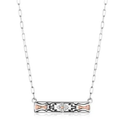 MONTANA SILVERSMITHS - Golden Horizon Bar Necklace