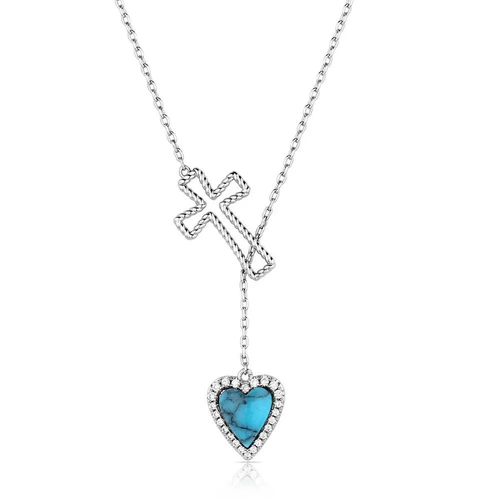 MONTANA SILVERSMITHS - Anchored in Love and Faith Necklace