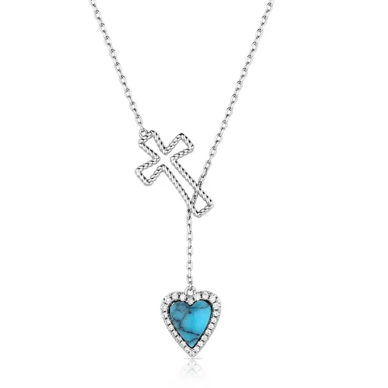 MONTANA SILVERSMITHS - Anchored in Love and Faith Necklace