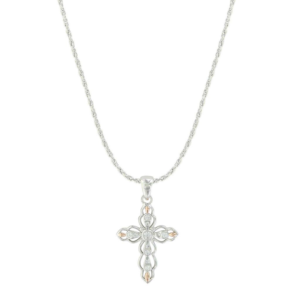 MONTANA SILVERSMITHS - Against the Light Cross Necklace