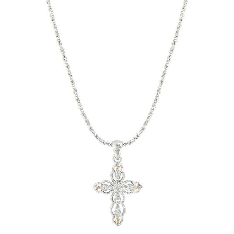 MONTANA SILVERSMITHS - Against the Light Cross Necklace