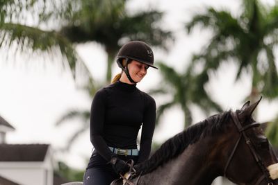 TKEQ - Shirt Technical Chloe Long Sleeve High Collar Black