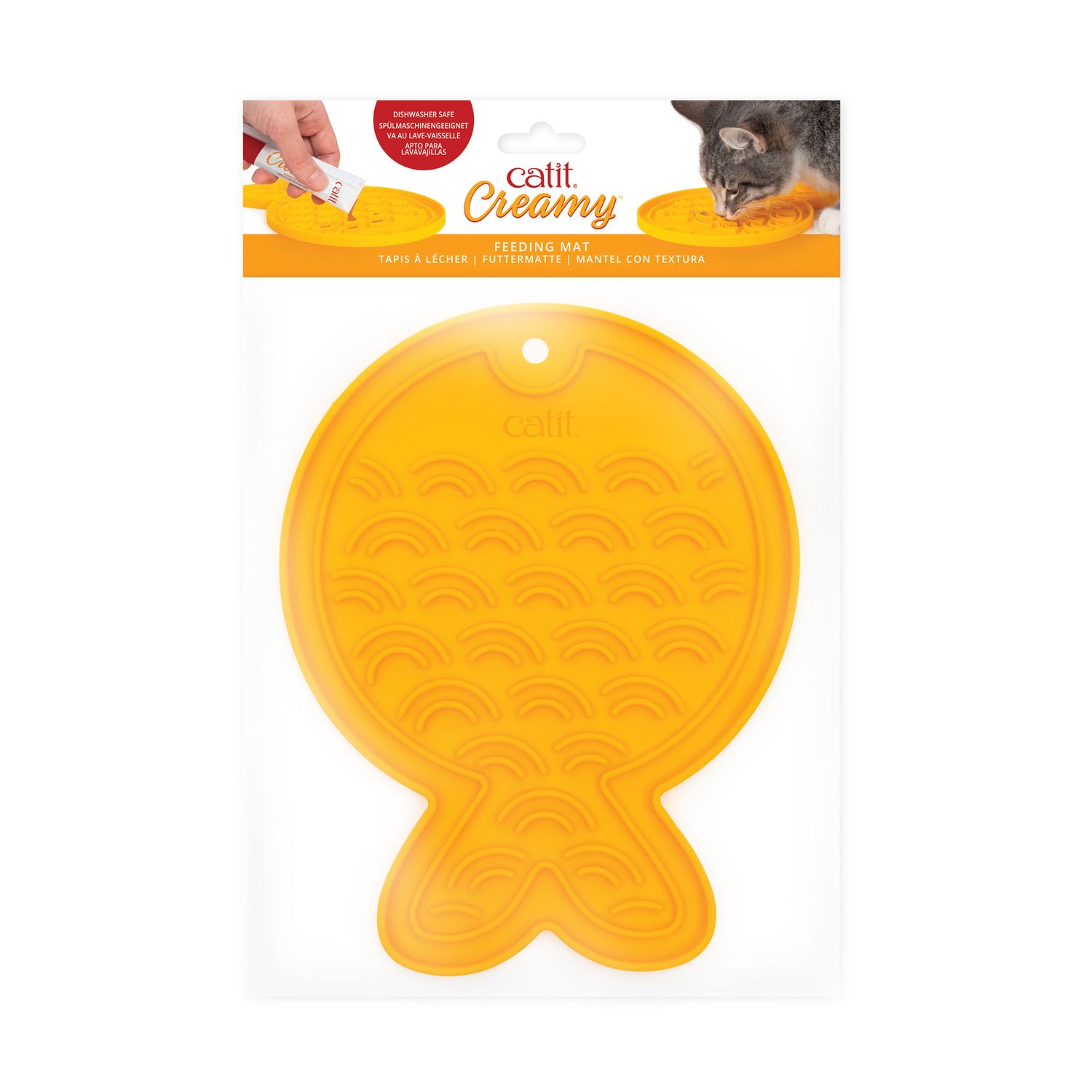 CATIT - Creamy Feeding Mat, Colour: Jaune