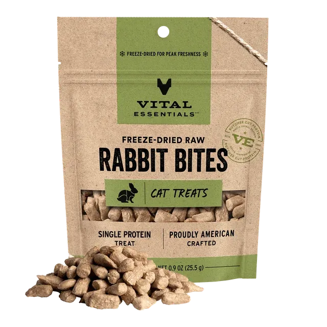 VITAL ESSENTIALS - Freeze-Dried Raw Protein Rabbit Bites