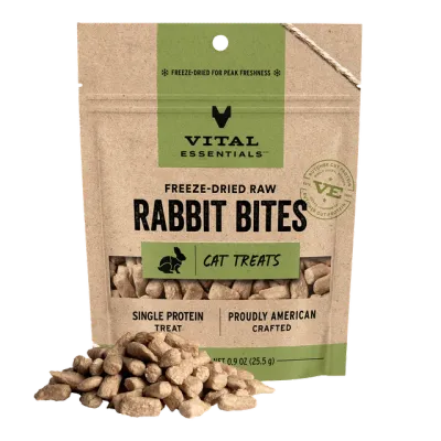 VITAL ESSENTIALS - Freeze-Dried Raw Protein Rabbit Bites