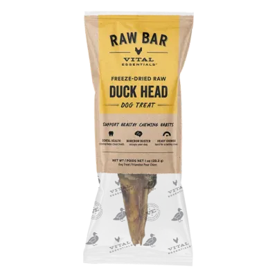 VITAL ESSENTIALS - Freeze-Dried Raw Bar Duck Heads
