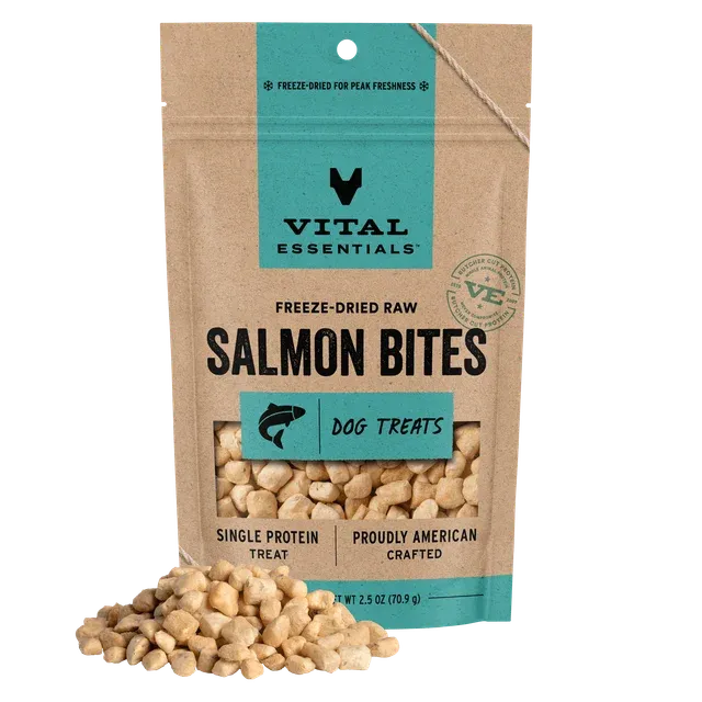 VITAL ESSENTIALS - Freeze-Dried Salmon Bites Single Protein