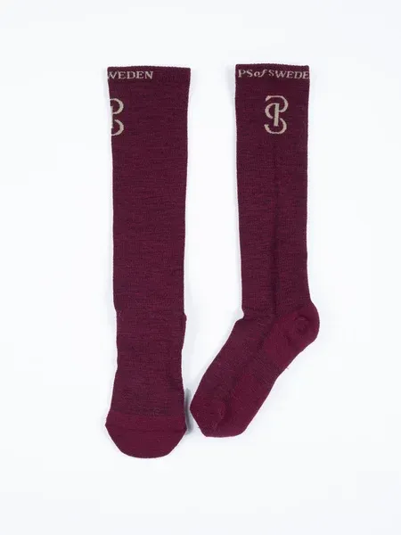 PS OF SWEDEN - Marion Merino Socks, Grandeur: 39-41, Couleur: Prune