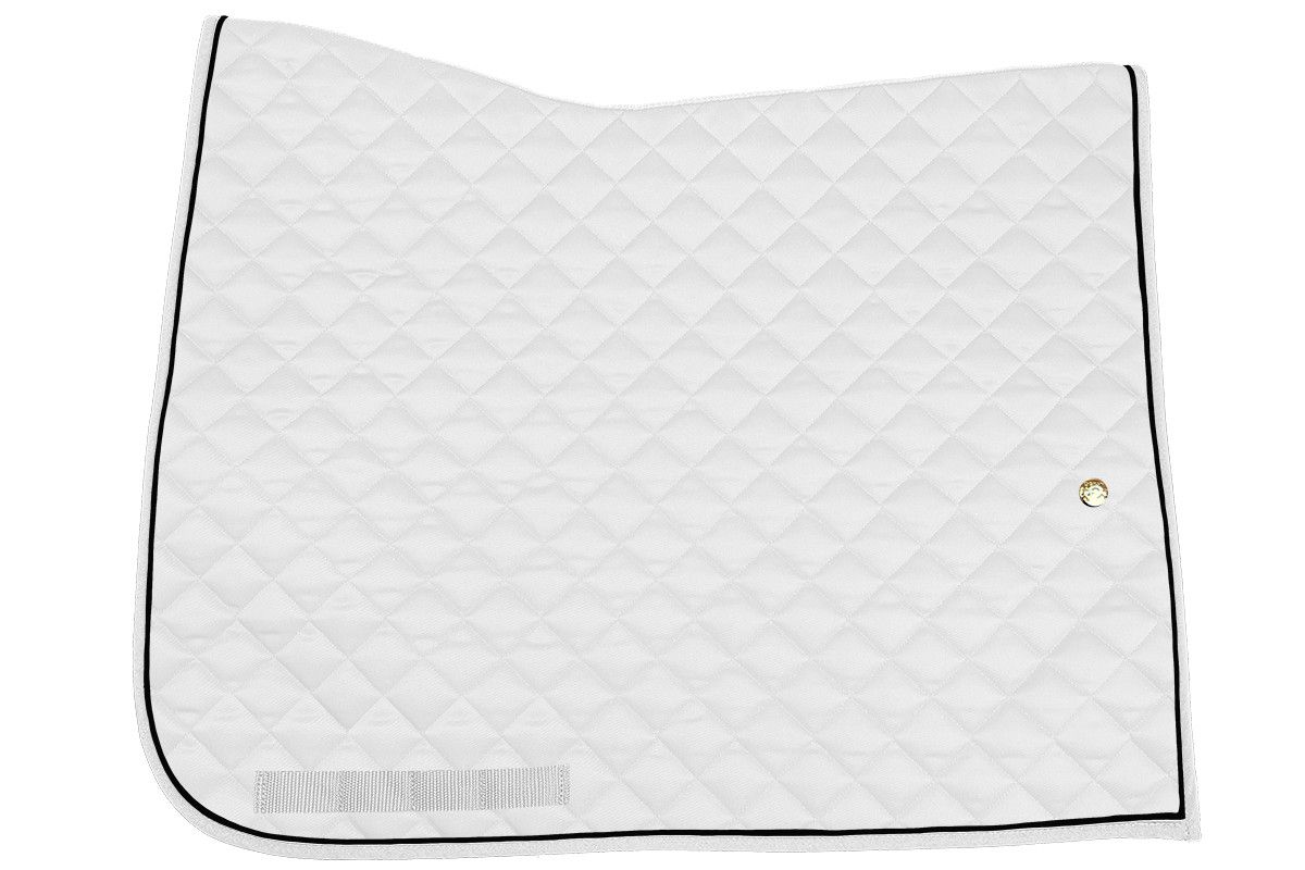 OGILVY EQUESTRIAN - Dressage Porfil Pad Square White/Black