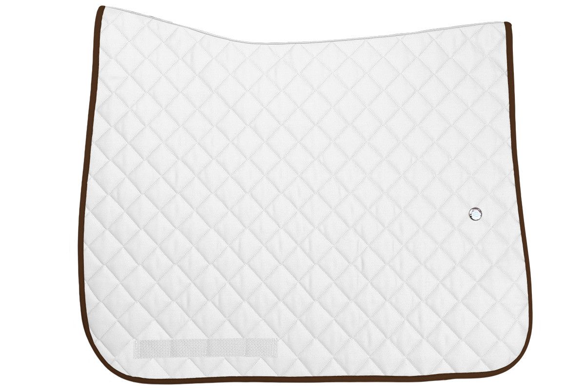 OGILVY EQUESTRIAN - Dressage Porfil Pad Regular White/Chocolate
