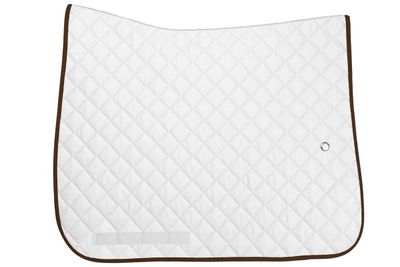 OGILVY EQUESTRIAN - Dressage Porfil Pad Regular White/Chocolate
