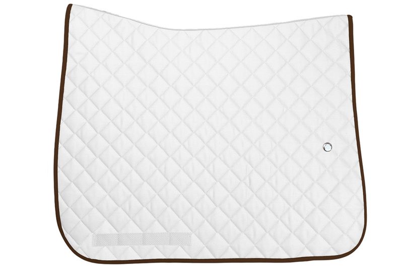 OGILVY EQUESTRIAN - Dressage Porfil Pad Regular White/Chocolate