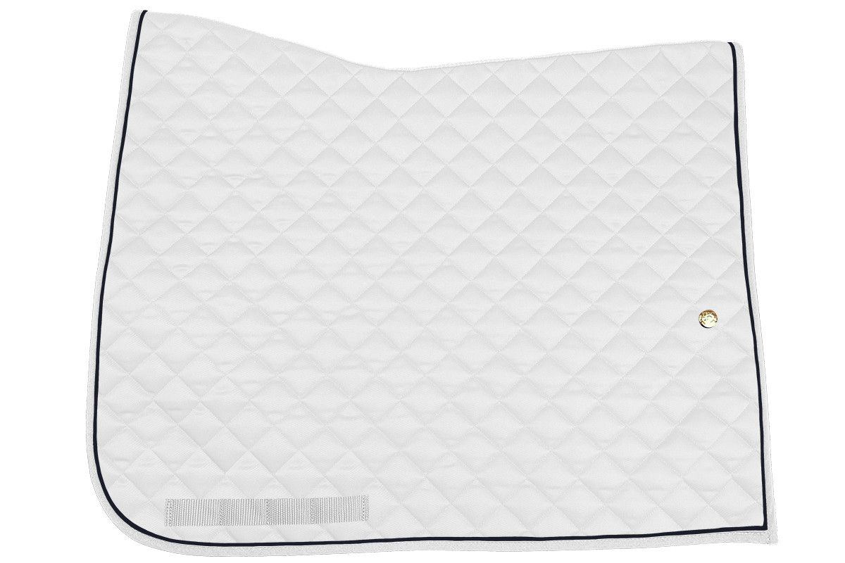 OGILVY EQUESTRIAN - Dressage Porfil Pad Square White/Navy