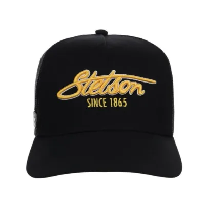 STETSON - Since 1865 Black Trucker Cap