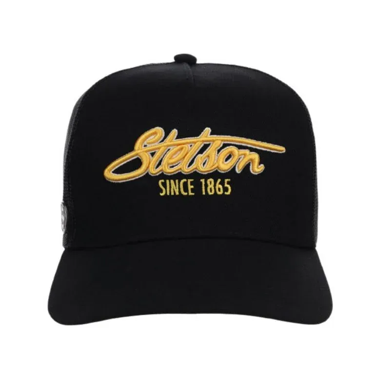 STETSON - Since 1865 Black Trucker Cap, Size: O/S