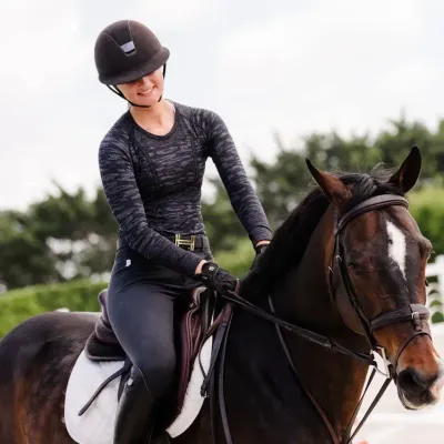 TKEQ - Kennedy Seamless Long Sleeve Black Camo