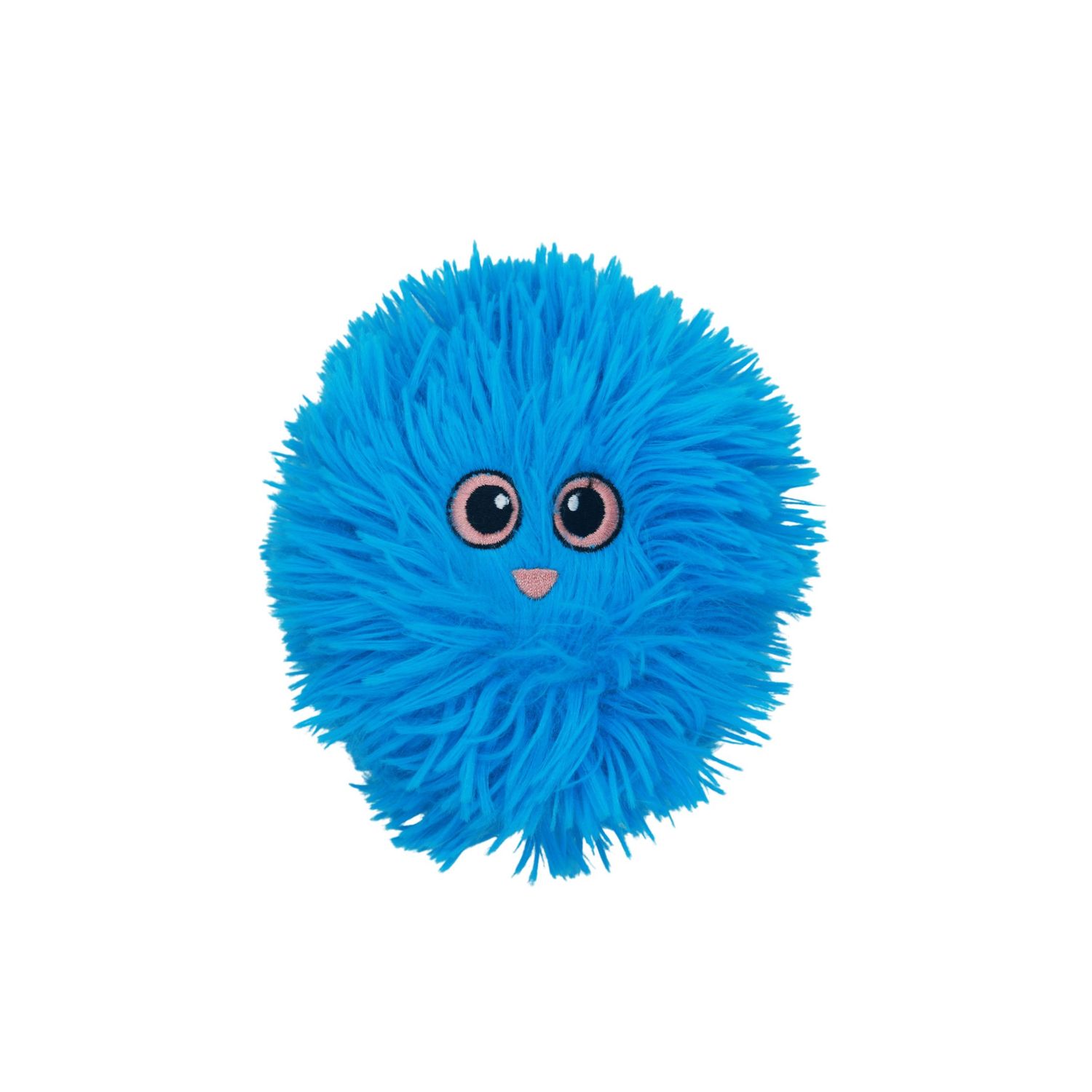 BUD'Z - Chubby Ball Plush Dog Toy, Colour: Bleu Royal, Size: 10cm