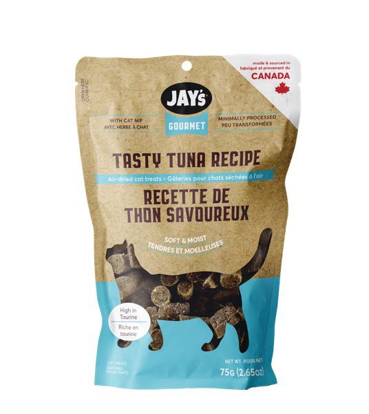 JAY'S - Tasty Tuna Recipe Air-dried Cat Treats, Size: 75g