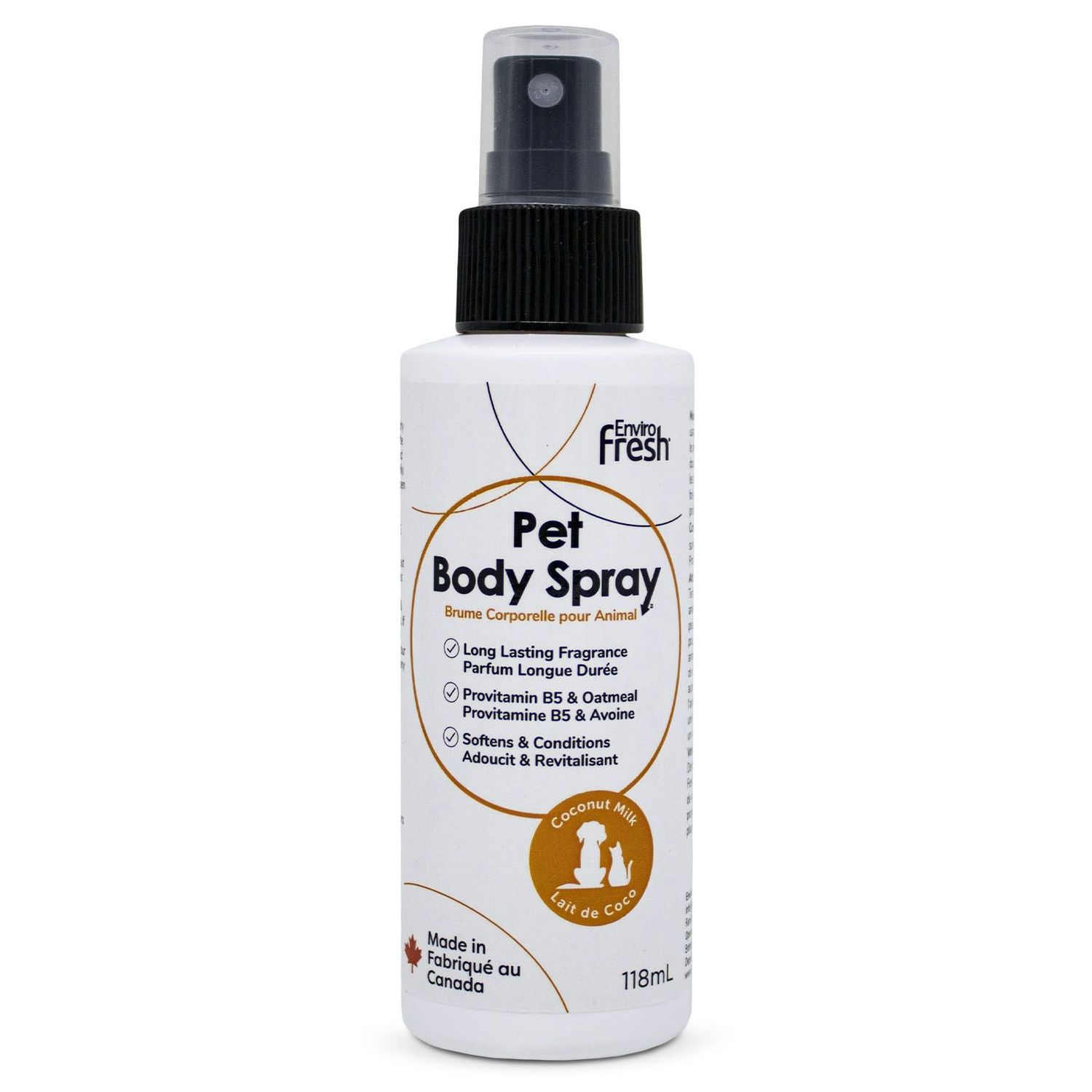 ENVIROFRESH - Splash Pet Body Spray, Size: 118ml