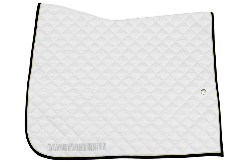 OGILVY EQUESTRIAN - Dressage Profil Pad Square White/Ivory/Black