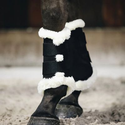 Horse boots black with sheepskin by Kentucky Horsewear