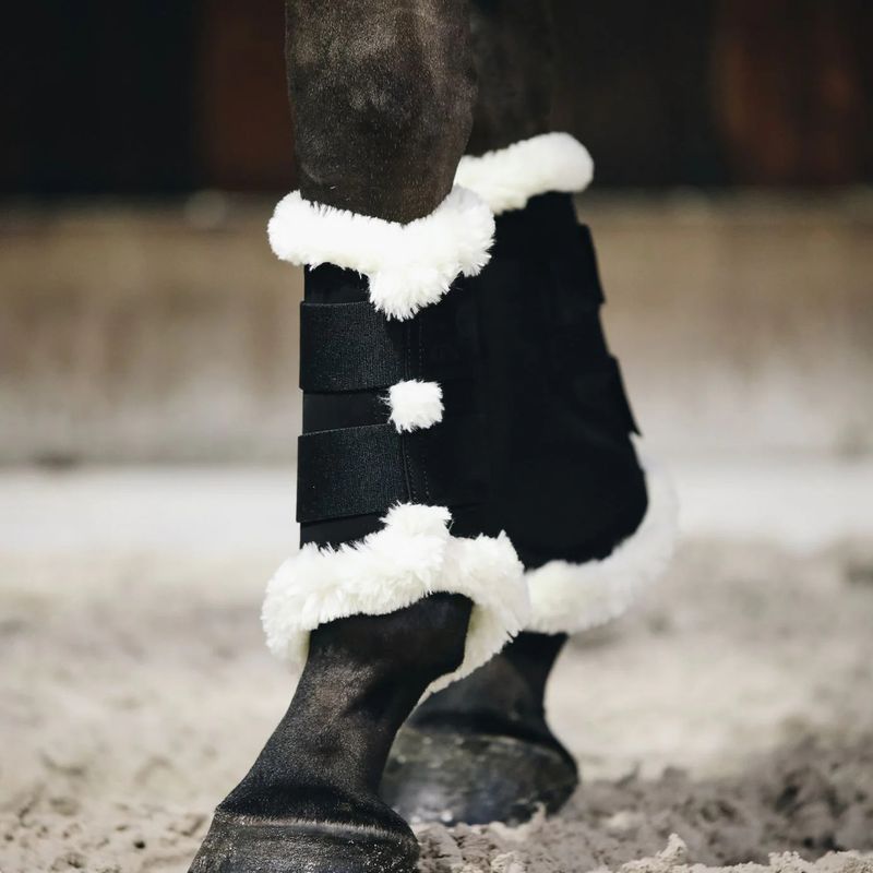 Horse boots black with sheepskin by Kentucky Horsewear