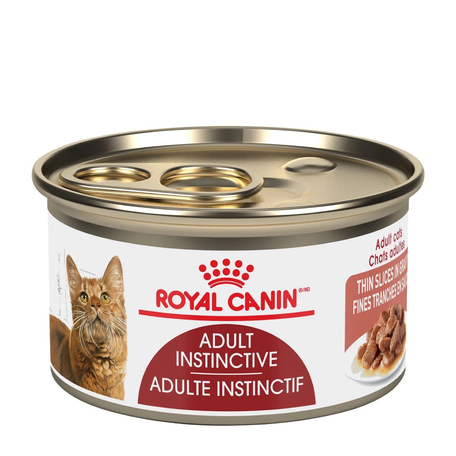 ROYAL CANIN - Adult Instinctive Thin Slices in Gravy Canned Cat Food, Size: 85g