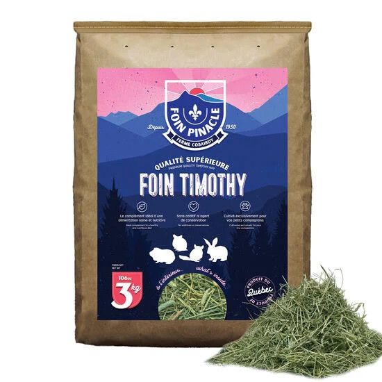 FERME COBAIRDY - Pinacle Timothy Hay, Size: 3kg