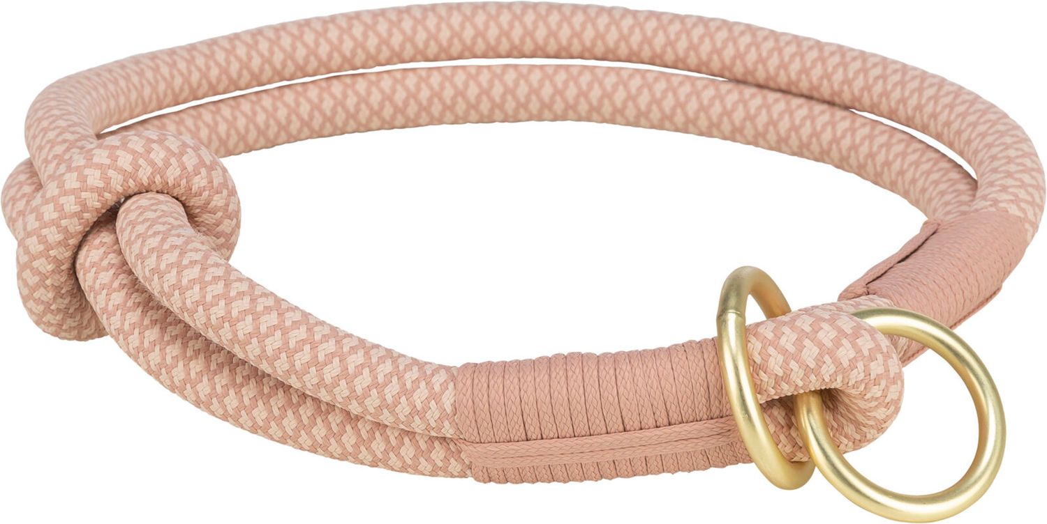 TRIXIE - Light Pink Soft Rope Semi-Choke Collar